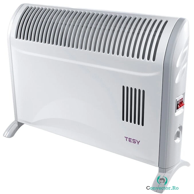 TESY Convector electric de podea TESY CN 204 ZF, Putere 2000 W, 3 trepte de putere, Termostat de siguranta, Termostat reglabil, Protectie anti-inghet, Alb