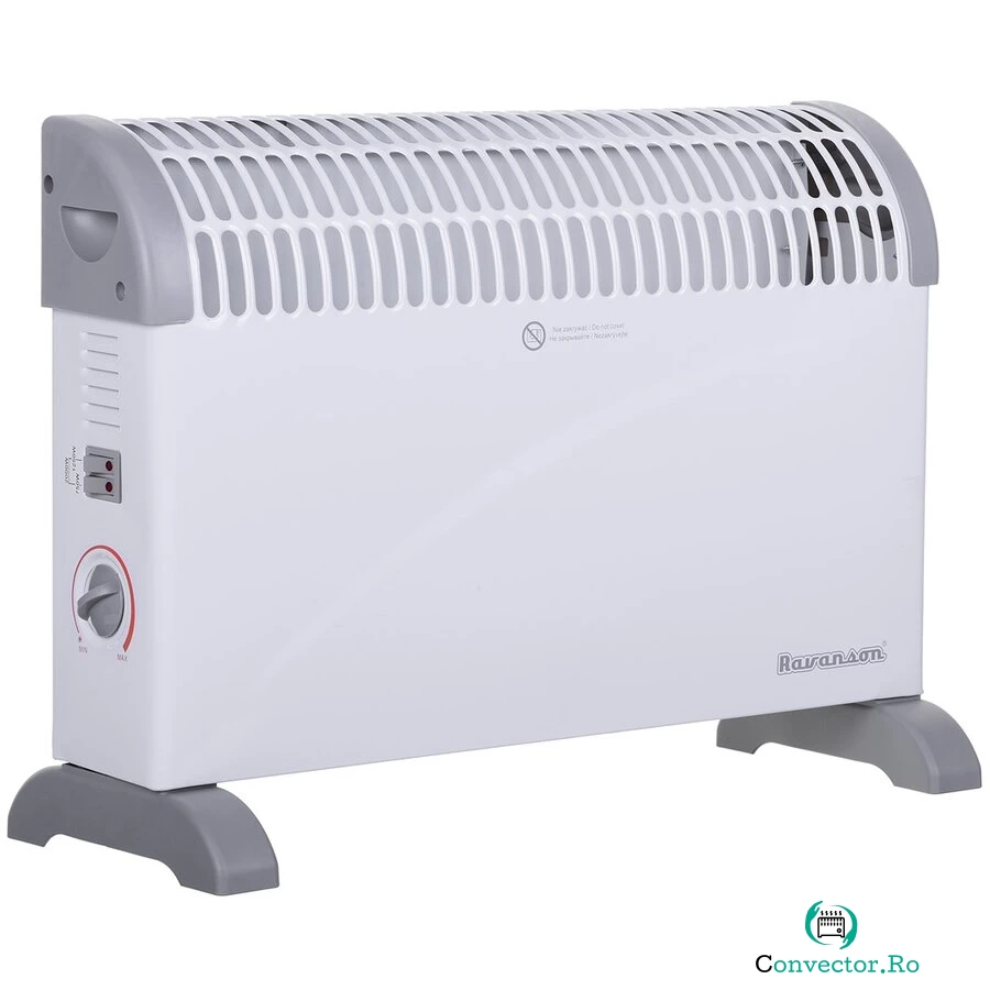 Convector 2000W 3 Trepte Temperatura Termostat 220 – 240V 50Hz Alb/Gri
