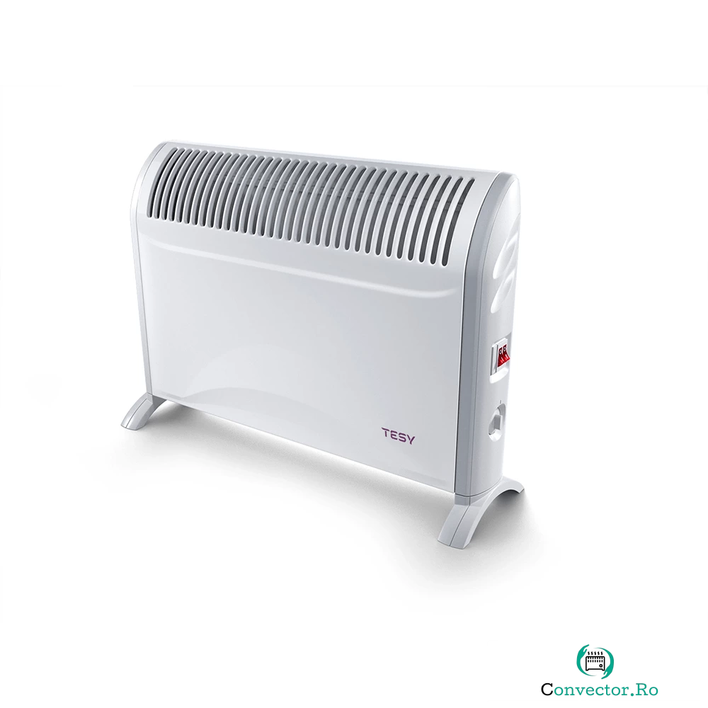 Convector electric de pardoseala Tesy CN 214 ZF, 2000 W, 60 x 18 x 43 cm, 3 trepte de putere