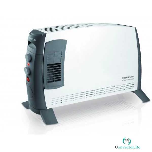 Convector electric Clima Turbo 2000 3 trepte 2000W Alb / Negru