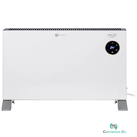 Convector Electric de Podea AD 7752 Display LCD si Telecomanda 2000W Alb