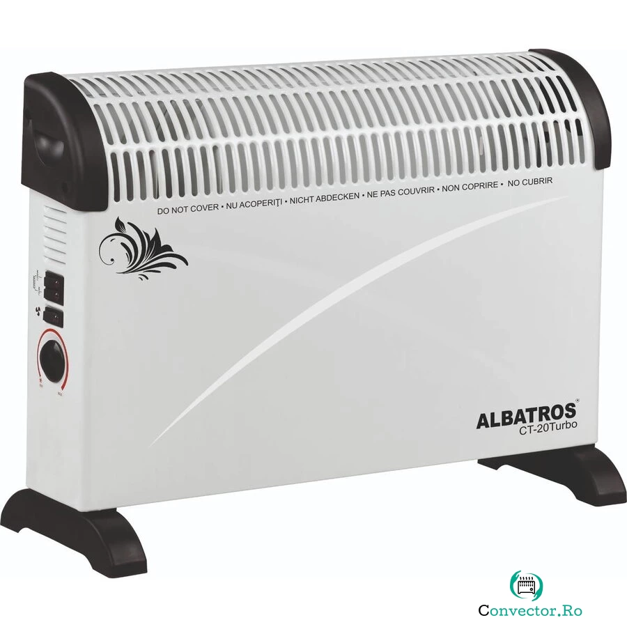 Albatros Convector electric Albatros CT-20TURBO, 2000W, 3 trepte, Alb la 106.25 lei ron