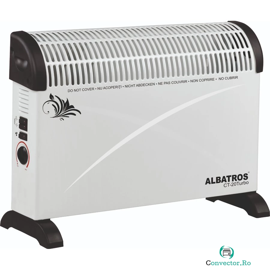 Convector electric CT-20TURBO 2000W 3 trepte Alb la 113.99 lei ron