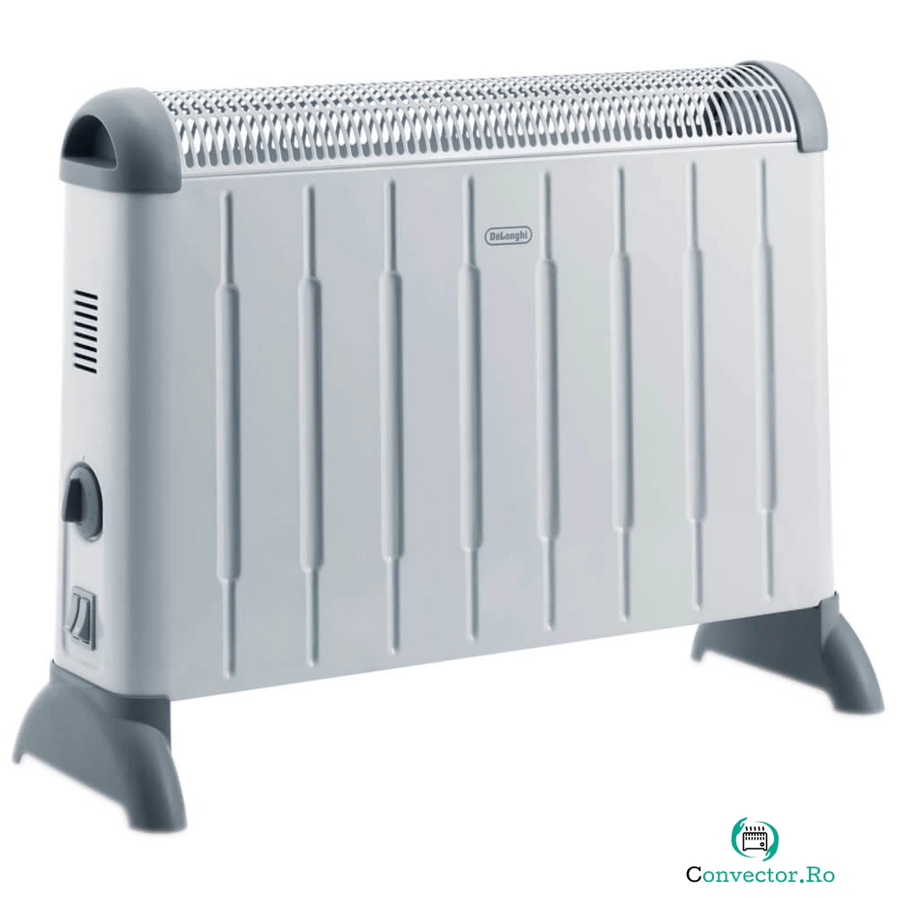 Convector electric portabil De’Longhi HCM2030, 2000 W, 3 trepte de putere, Termostat reglabil, Termostat de siguranta, Protectie anti-inghet, Alb la 249.99 lei ron